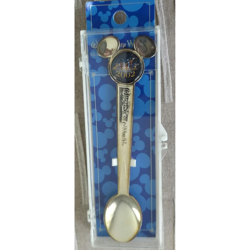 Walt Disney World Silver Plated Spoon 2002 Ears to You‎ Mickey Mouse Icon